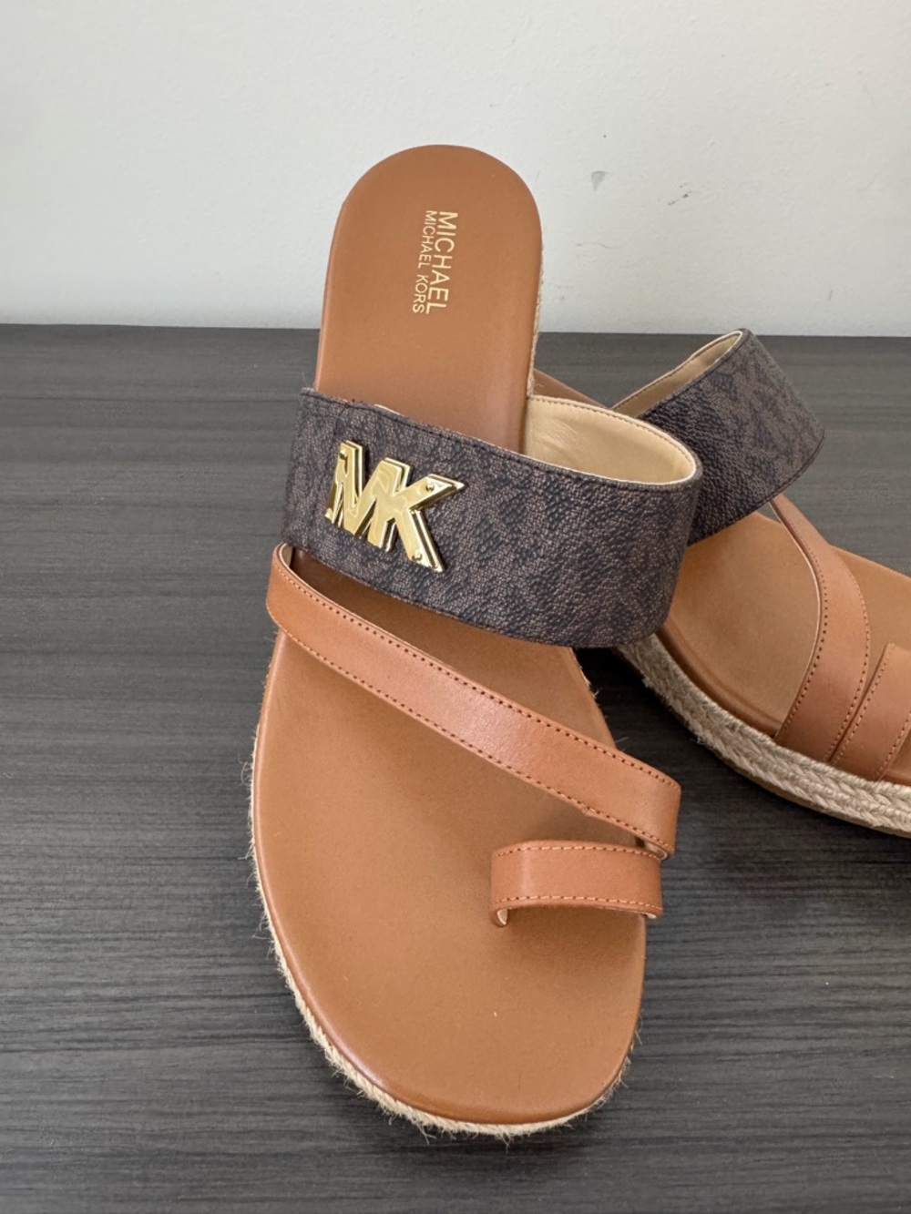 New Michael Kors Women's Jilly Espadrille Platform Wedge Sandals NWB Size 8.5 - Picture 9 of 9